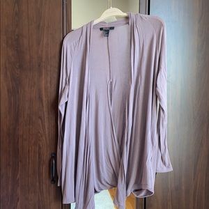 Tan/Purple-tint lightweight cardigan